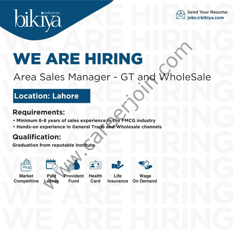 Bikiya Industries Limited Jobs Area Sales Manager 1