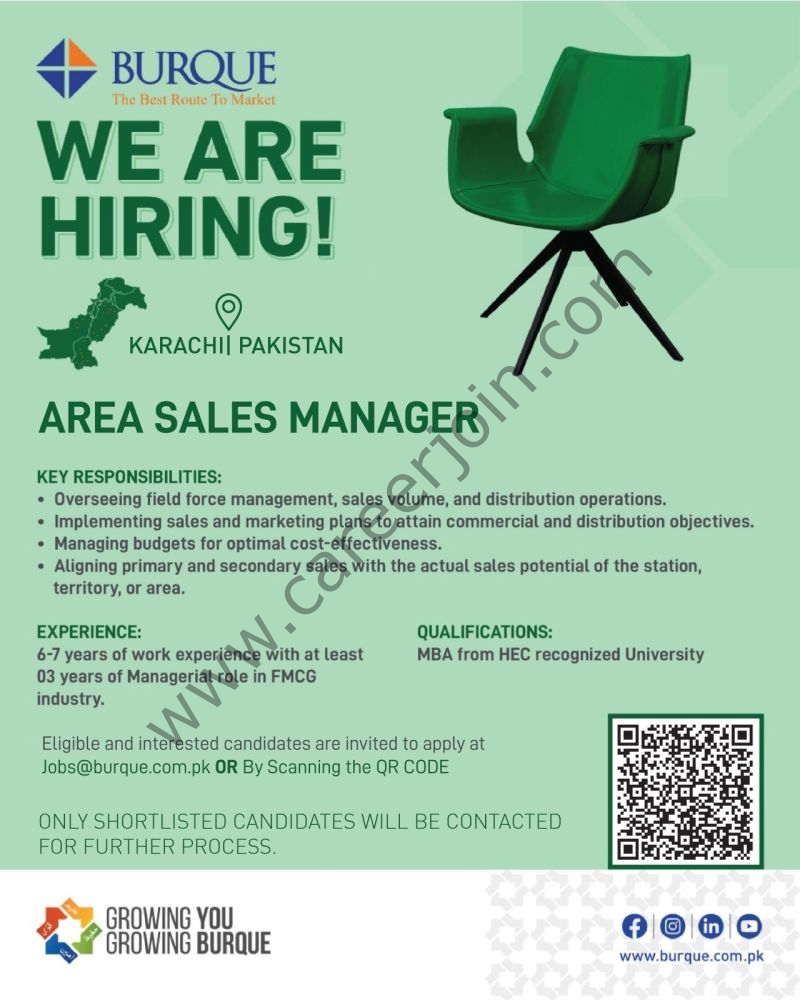 Burque Corporation Limited Jobs Area Sales Manager 1