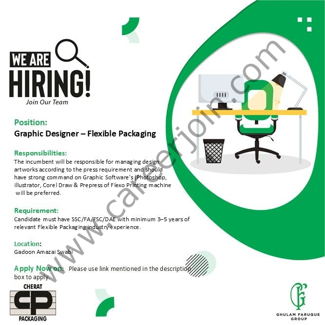 Cherat Packaging Ltd Jobs Graphic Designer 1