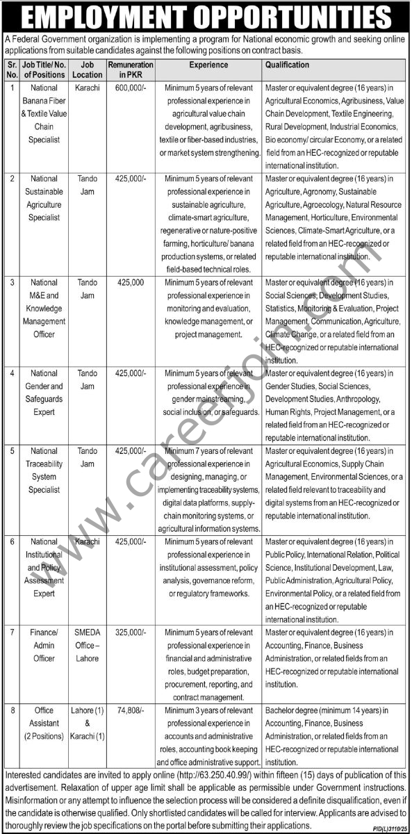 Federal Government Organization Jobs 14 May 2026 Express Tribune 1