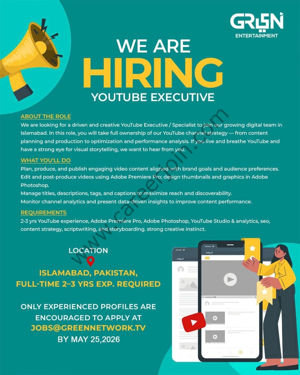 Green Entertainment Jobs May 2026 1