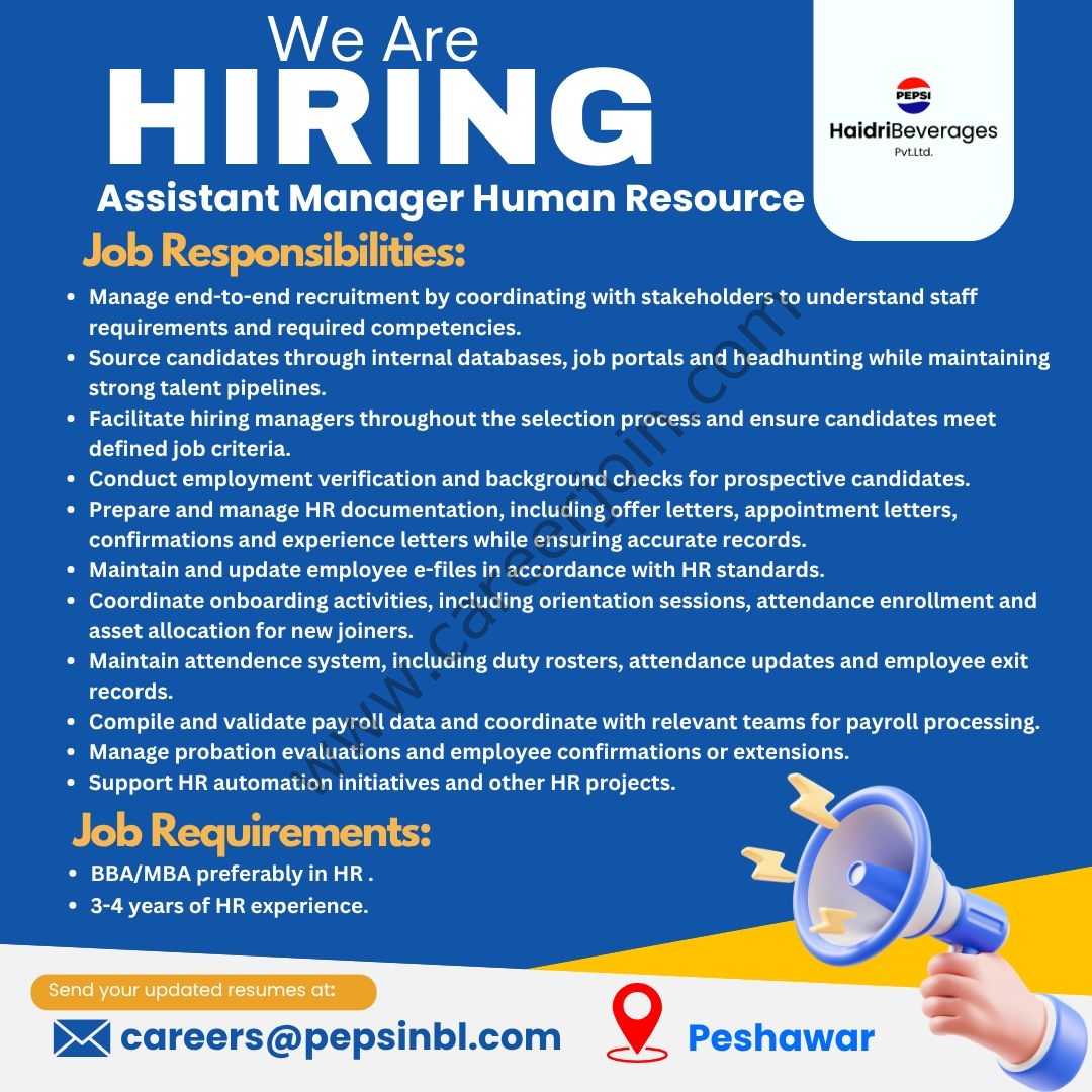 Haidri Beverages Pvt Ltd Jobs May 2026 2