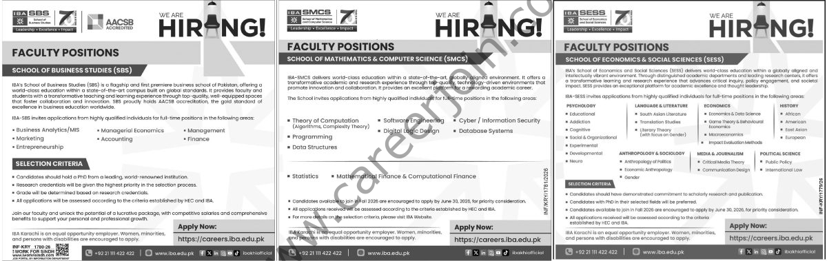 Institute of Business Administration IBA Karachi Jobs 10 May 2026 Express Tribune 1