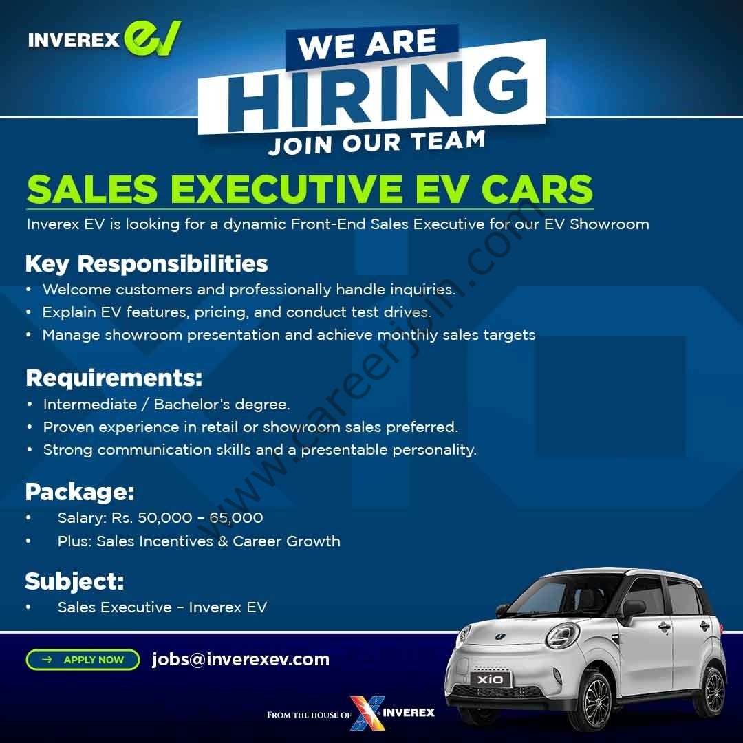 Inverex EV Jobs EV Sales Executive 1