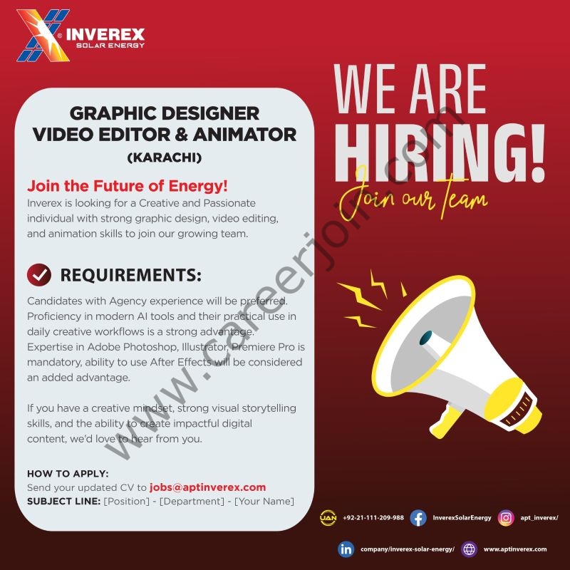 Inverex Pakistan Jobs May 2026 1