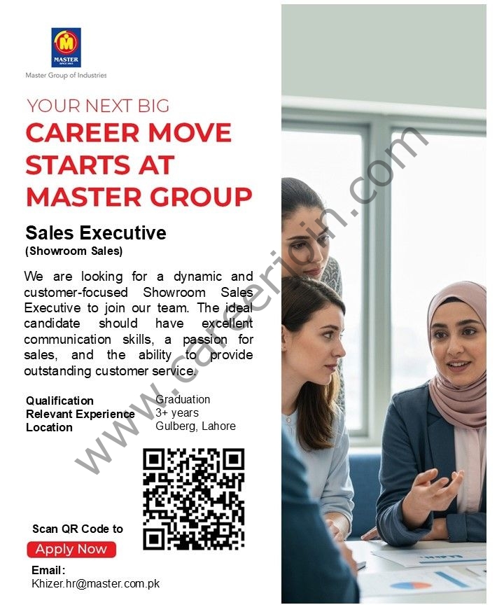 Master Group of Companies Jobs Sales Executive 1