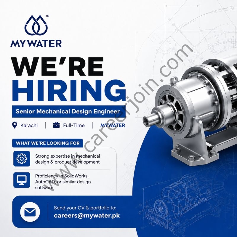 MyWater Pvt Ltd Jobs Senior Mechanical Design Engineer 1