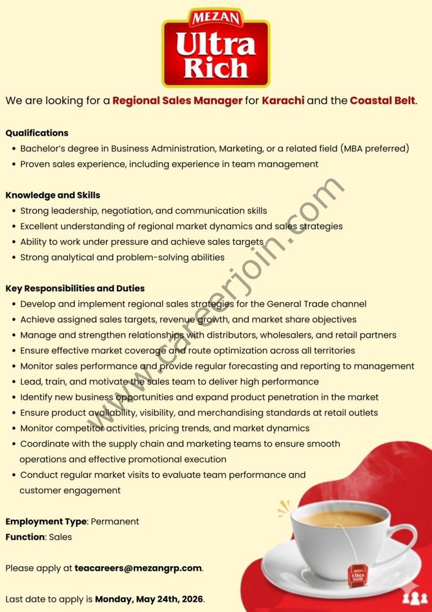 Mezan Group Jobs Regional Sales Manager 1