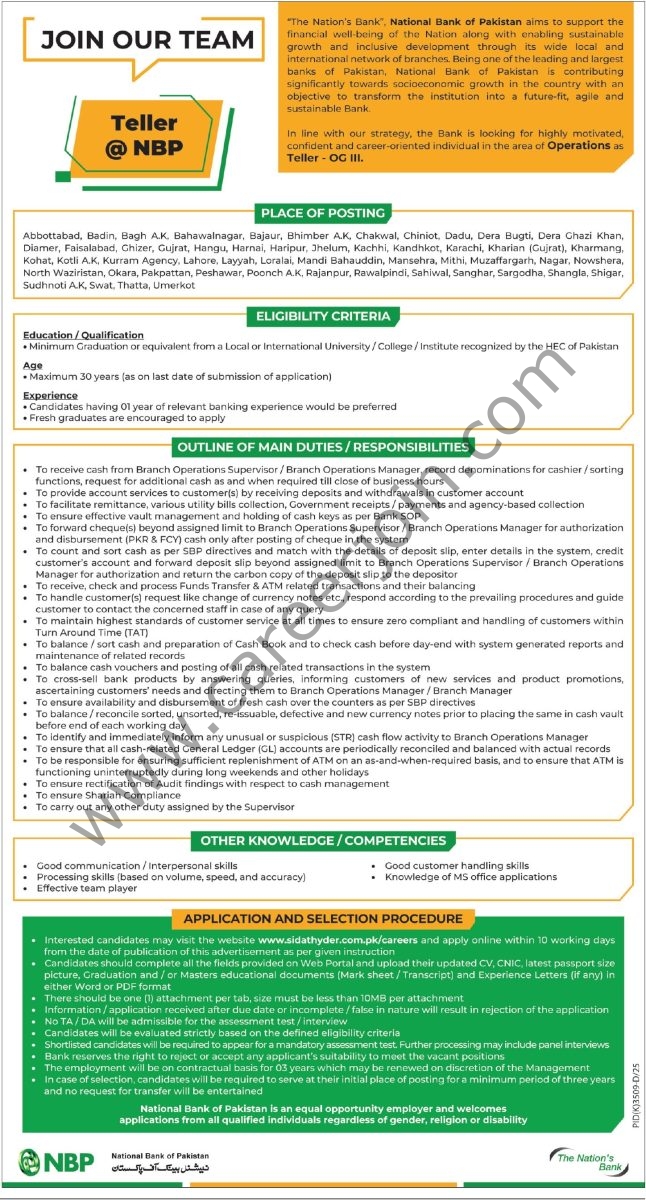 National Bank of Pakistan NBP Jobs 10 May 2026 Express Tribune 1