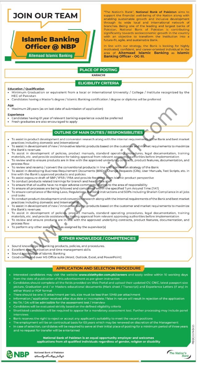 National Bank of Pakistan NBP Jobs 17 May 2026 Express 1