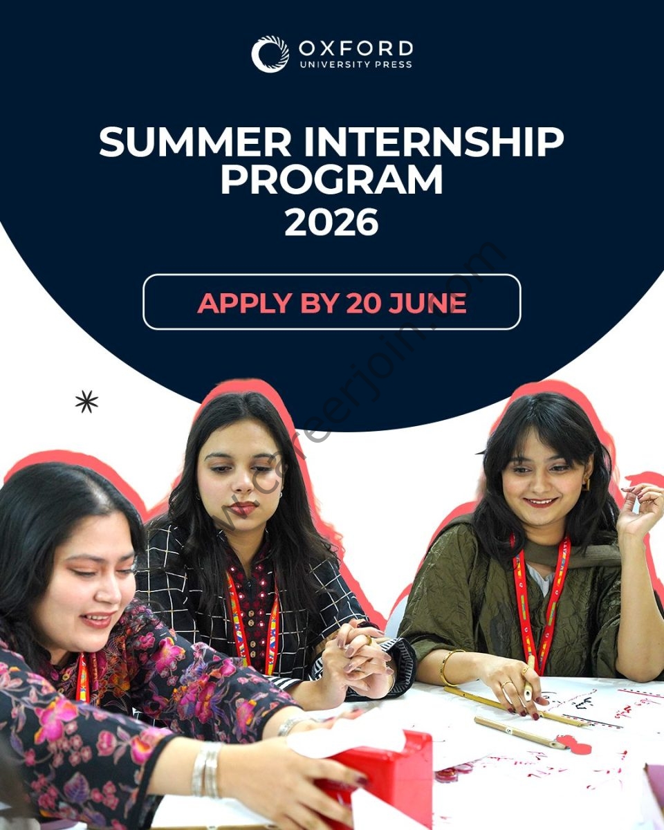 Oxford University Press Pakistan Summer Internship May 2026 1