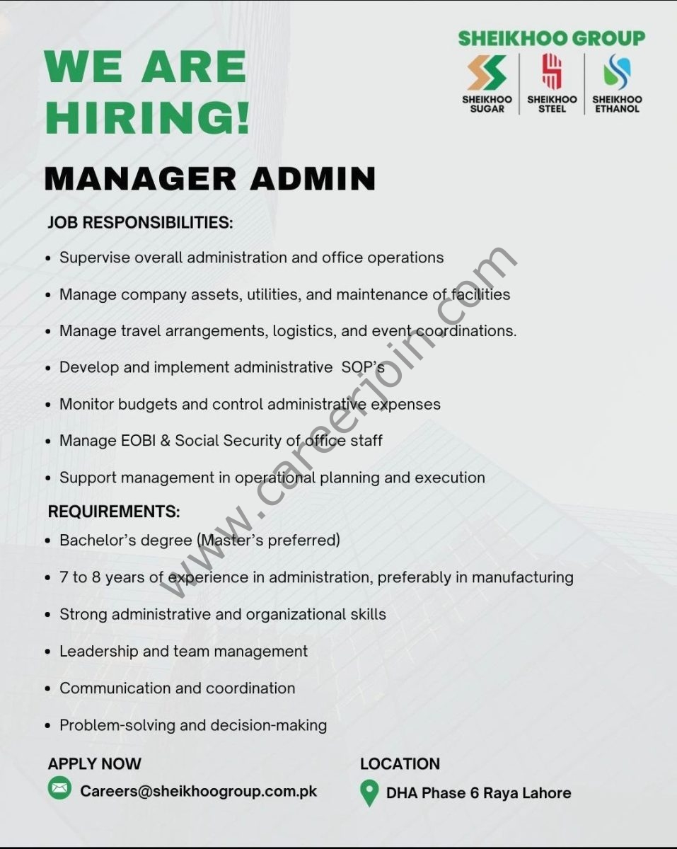 Sheikhoo Group Jobs Manager Admin 1
