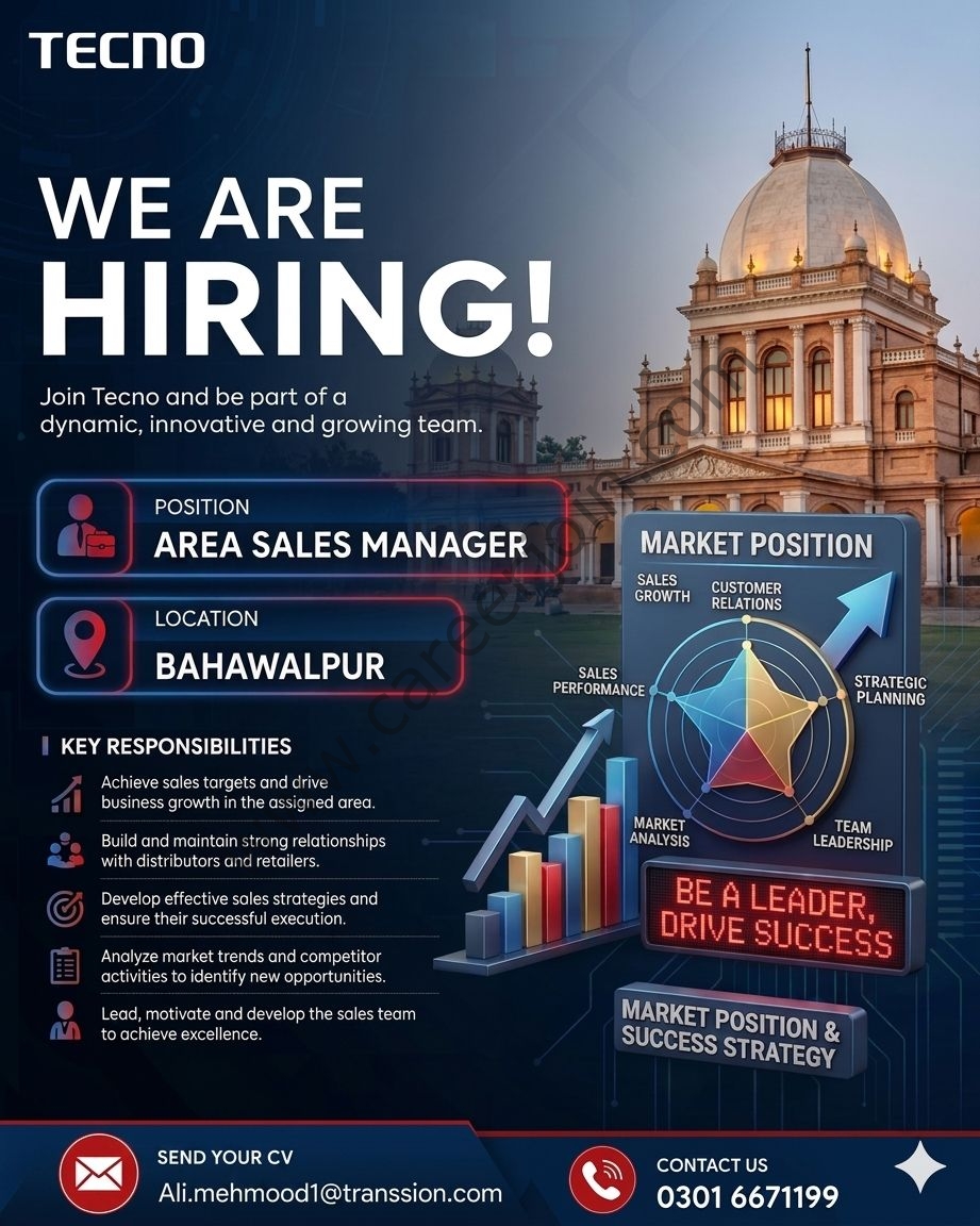 Techno Pakistan Jobs Area Sales Manager 1