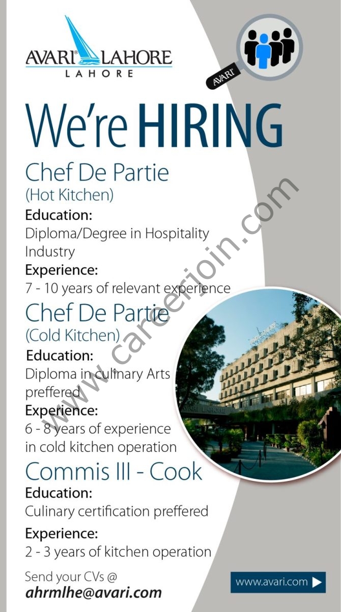 Avari Hotels Jobs June 2026 1