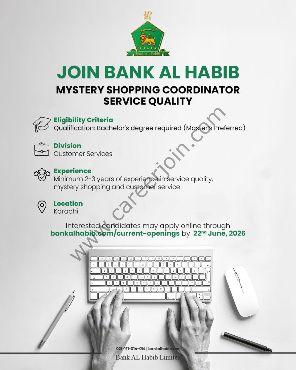 Bank AL Habib Jobs June 2026 1