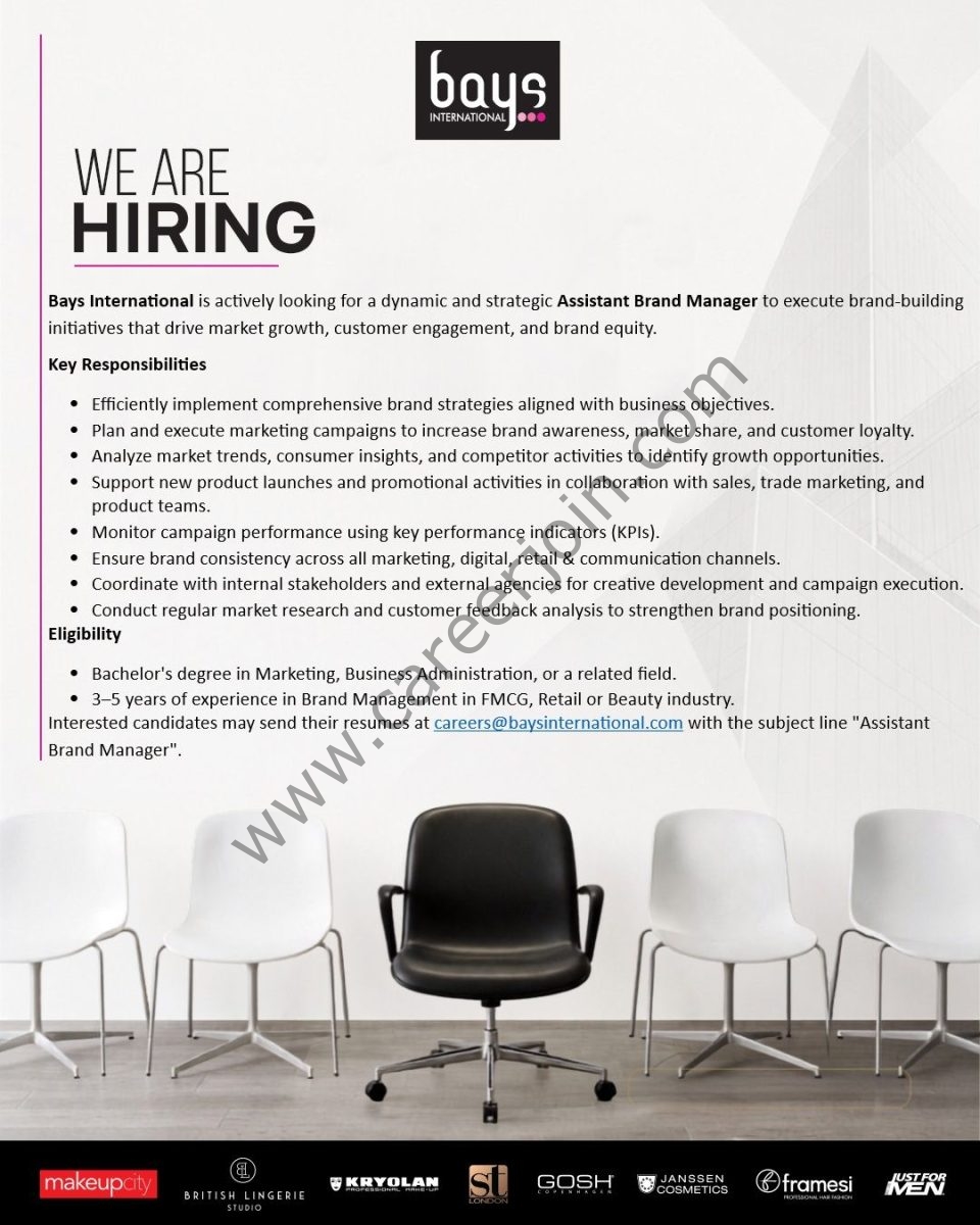 Bays International Jobs Assistant Brand Manager 1