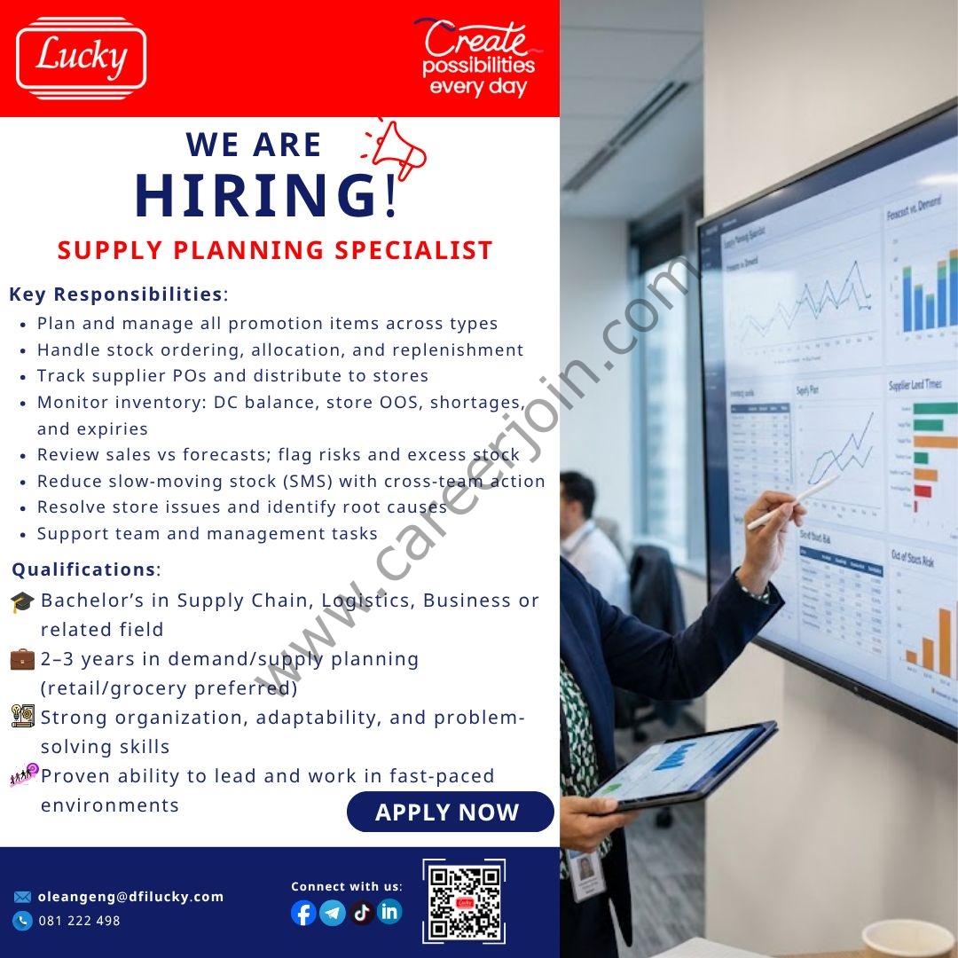 DFI Lucky Private Limited Jobs Supply Planning Specialist 1