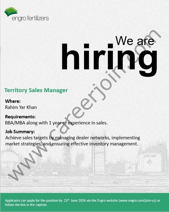 Engro Fertilizers Jobs June 2026 1