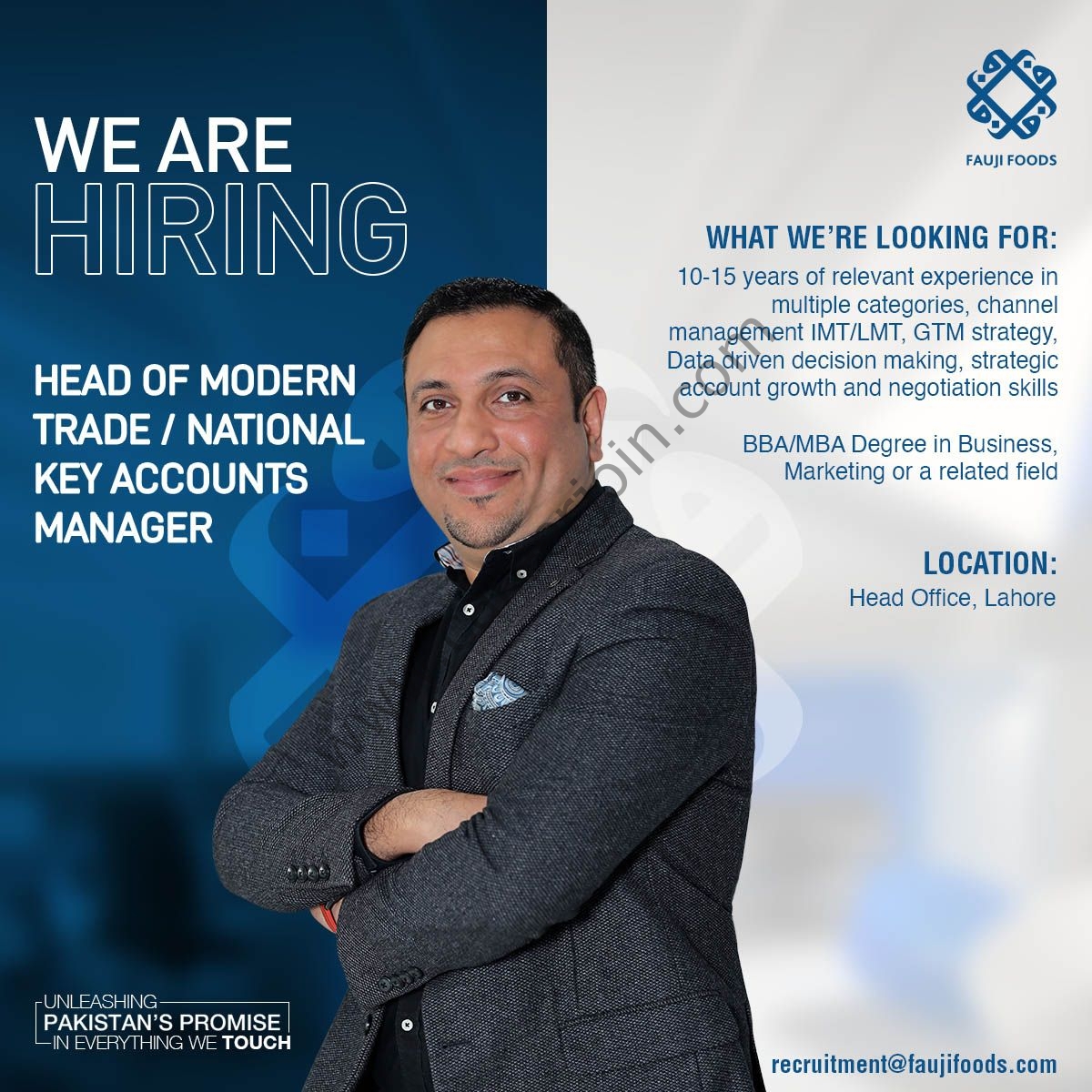 Fauji Foods Limited Jobs Head of Modern Trade / National Key Accounts Manager 1
