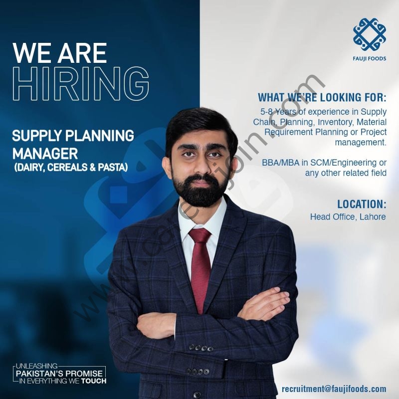 Fauji Foods Limited Jobs Supply Planning Manager 1