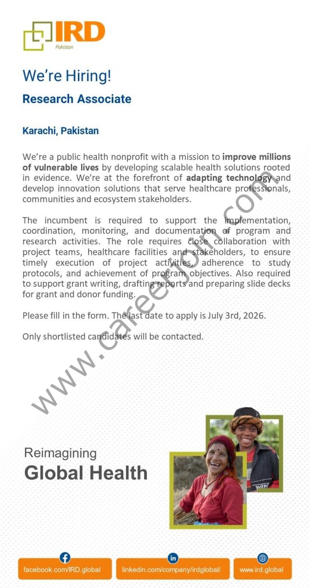IRD Global Jobs Research Associate  1