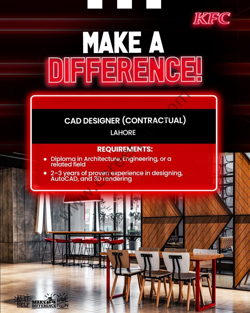 KFC Pakistan Jobs AutoCAD Designer  1