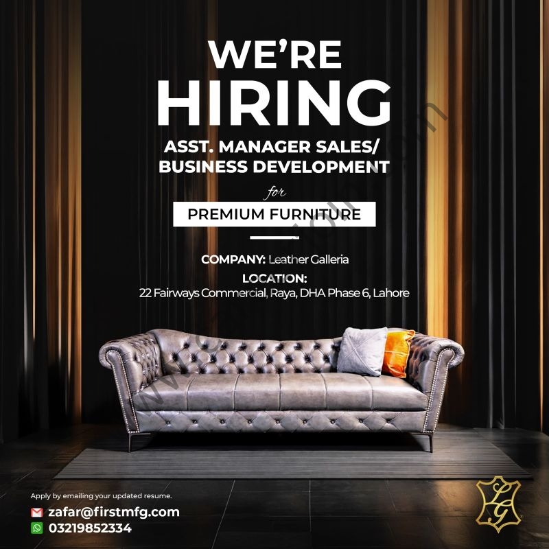 Leather Galleria Jobs Senior Asst Manager Sales/ Business Development Manager 1