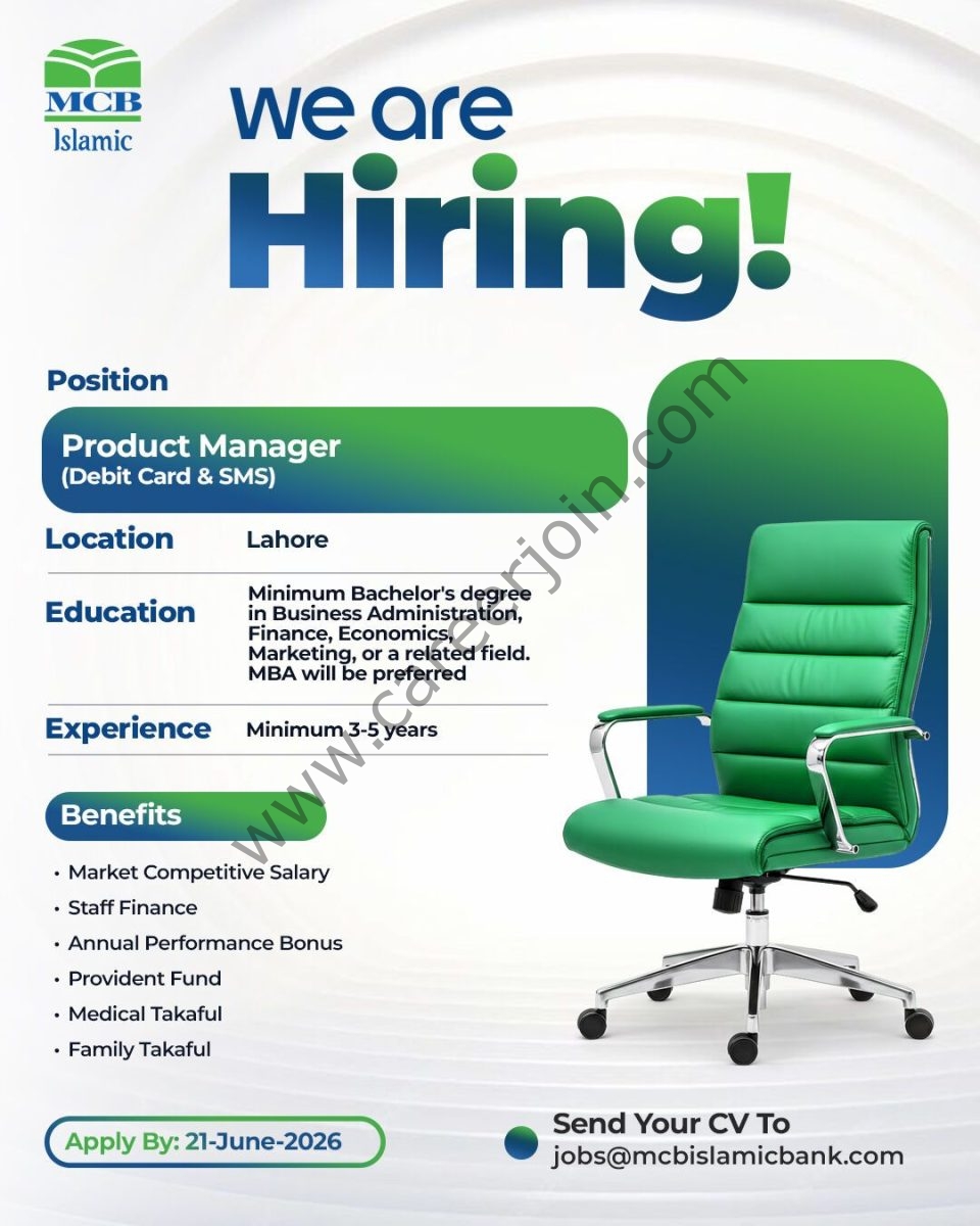 MCB Islamic Bank Jobs June 2026 1