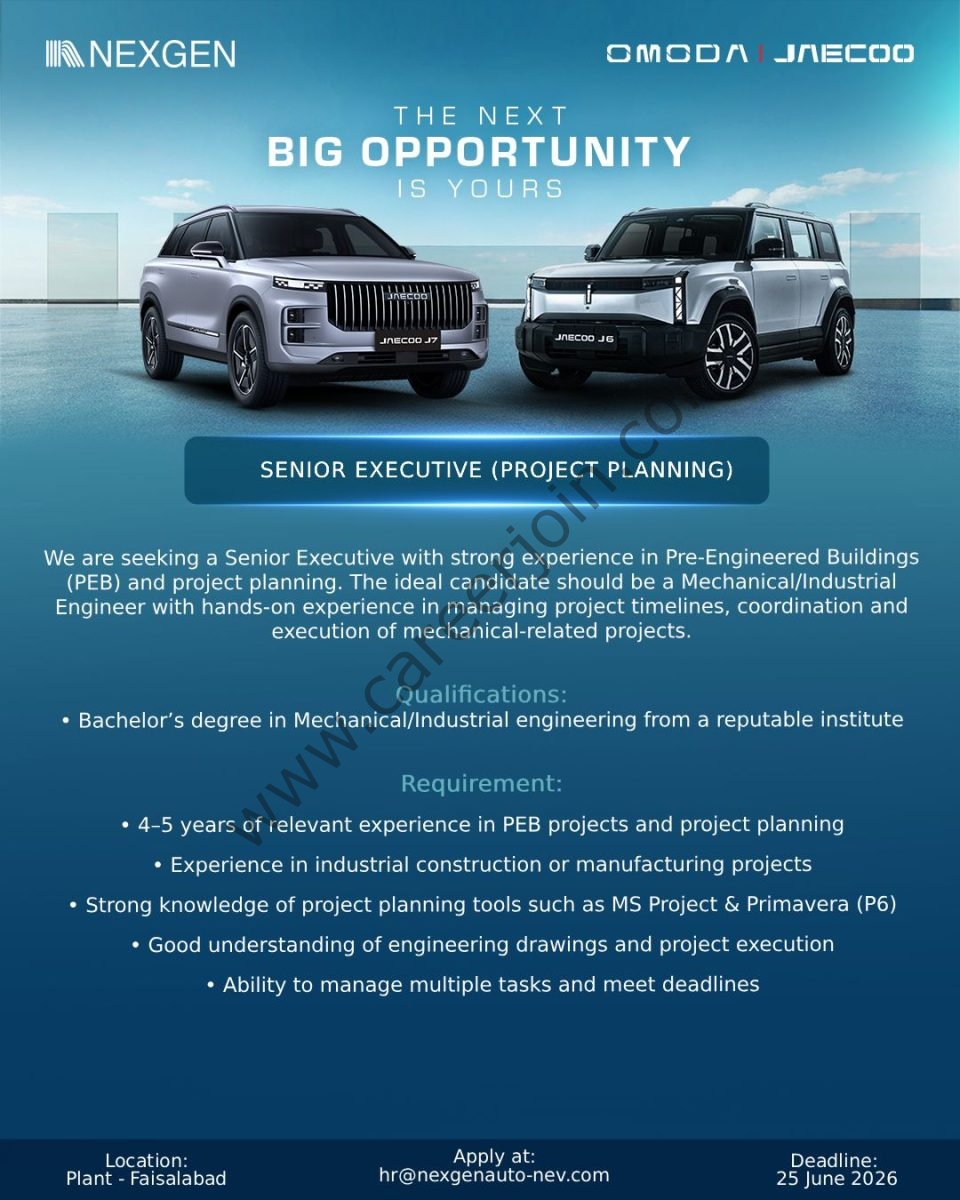 NEXGEN Auto Jobs Senior Executive 1