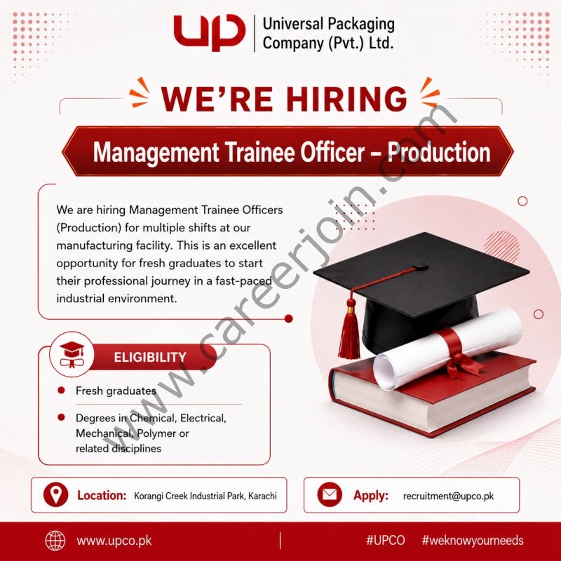 Universal Packaging Company Pvt Limited Jobs Management Trainee Officer Production 1