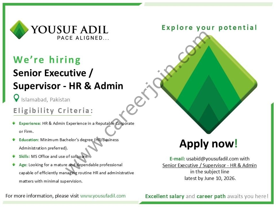 Yousuf Adil Chartered Accountants Jobs June 2026 1