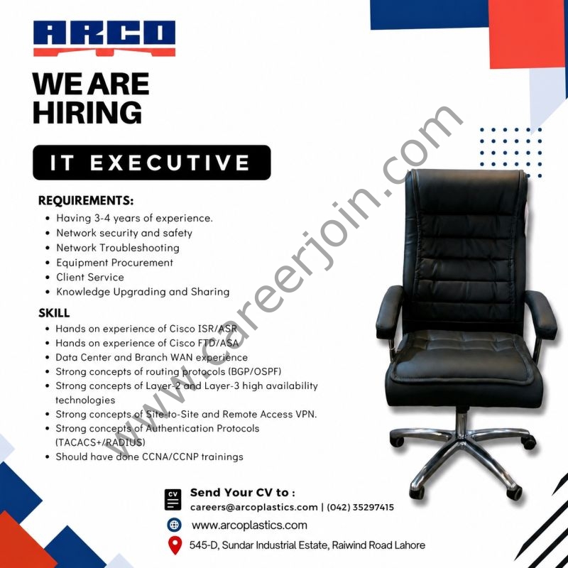 ARCO Plastics Jobs IT Executive 1