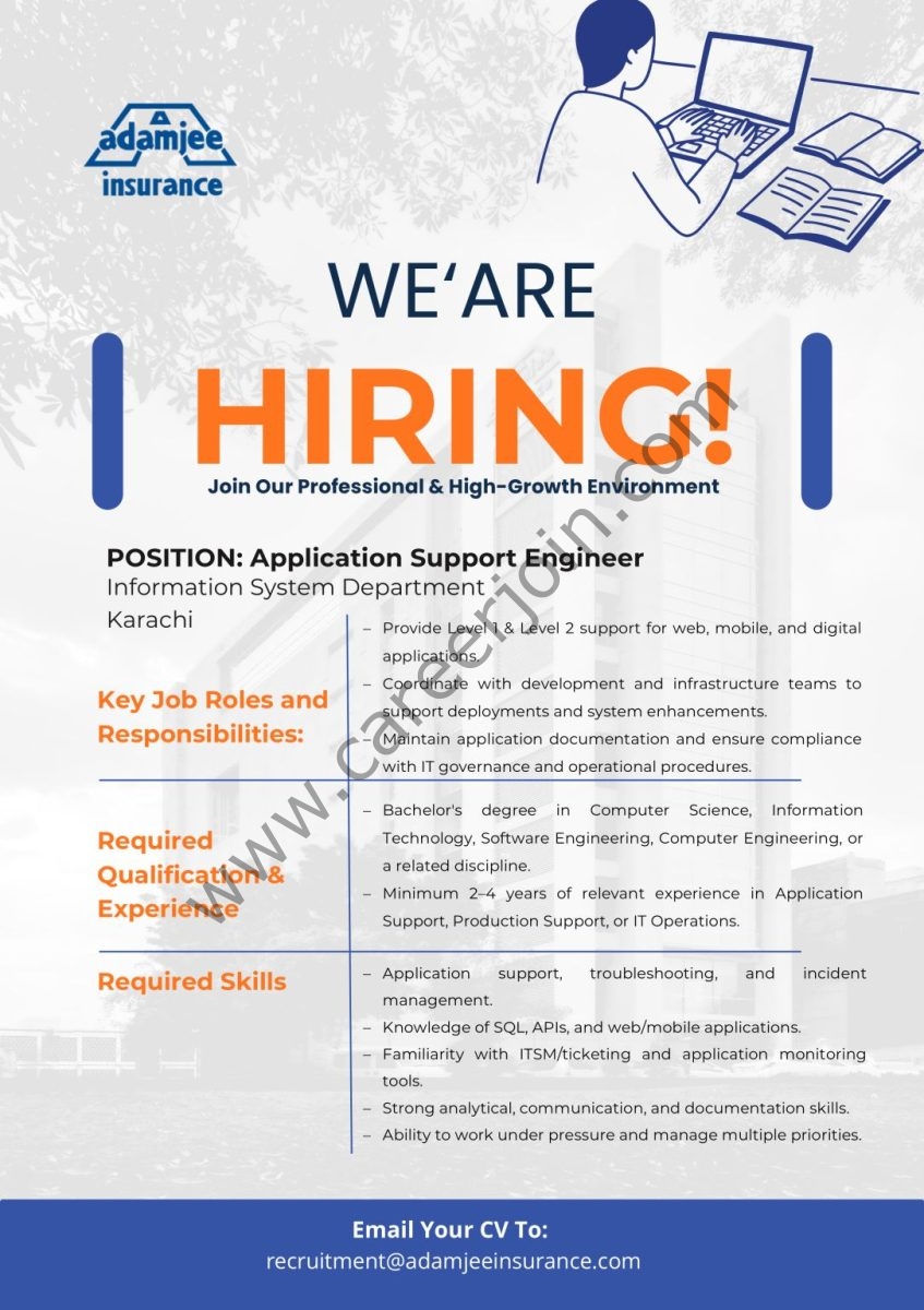 Adamjee Insurance Company Limited Jobs July 2026 2