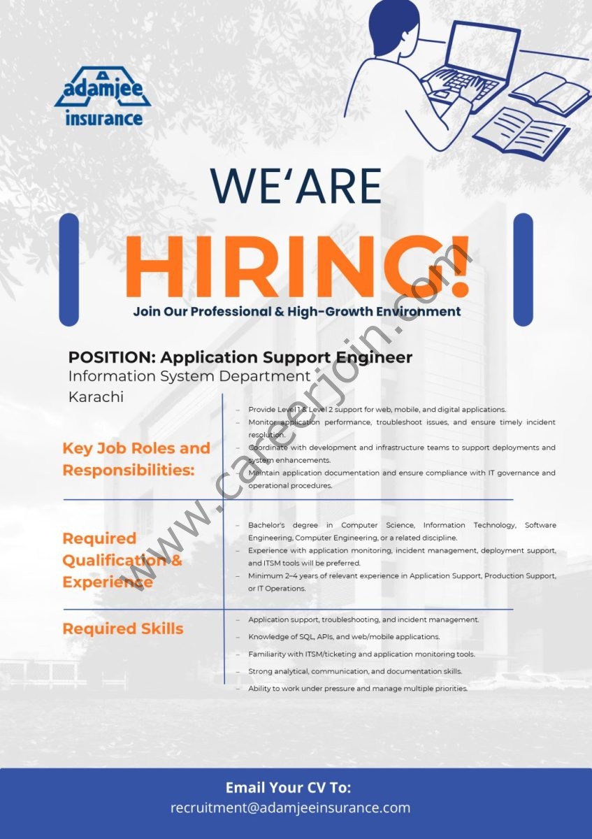 Adamjee Insurance Company Limited Jobs July 2026 2