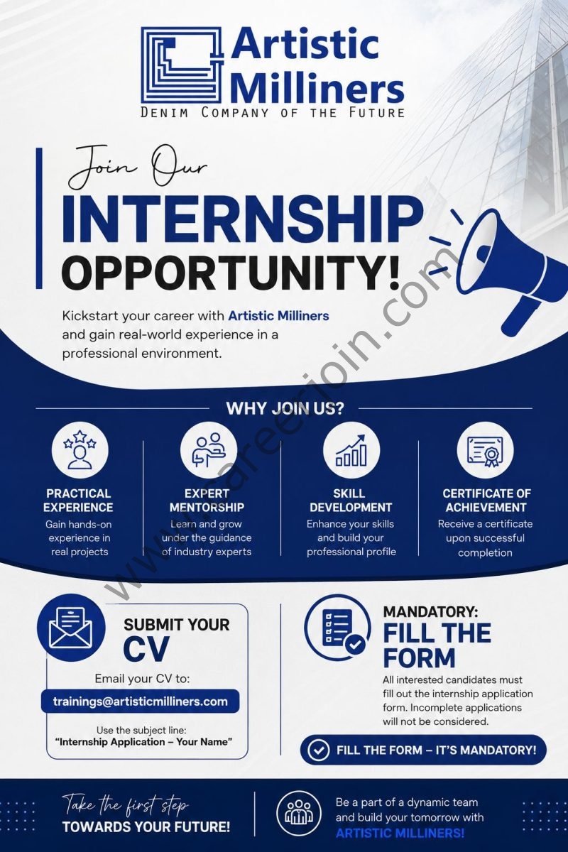 Artistic Milliners Pvt Ltd Internship Program 2026 1