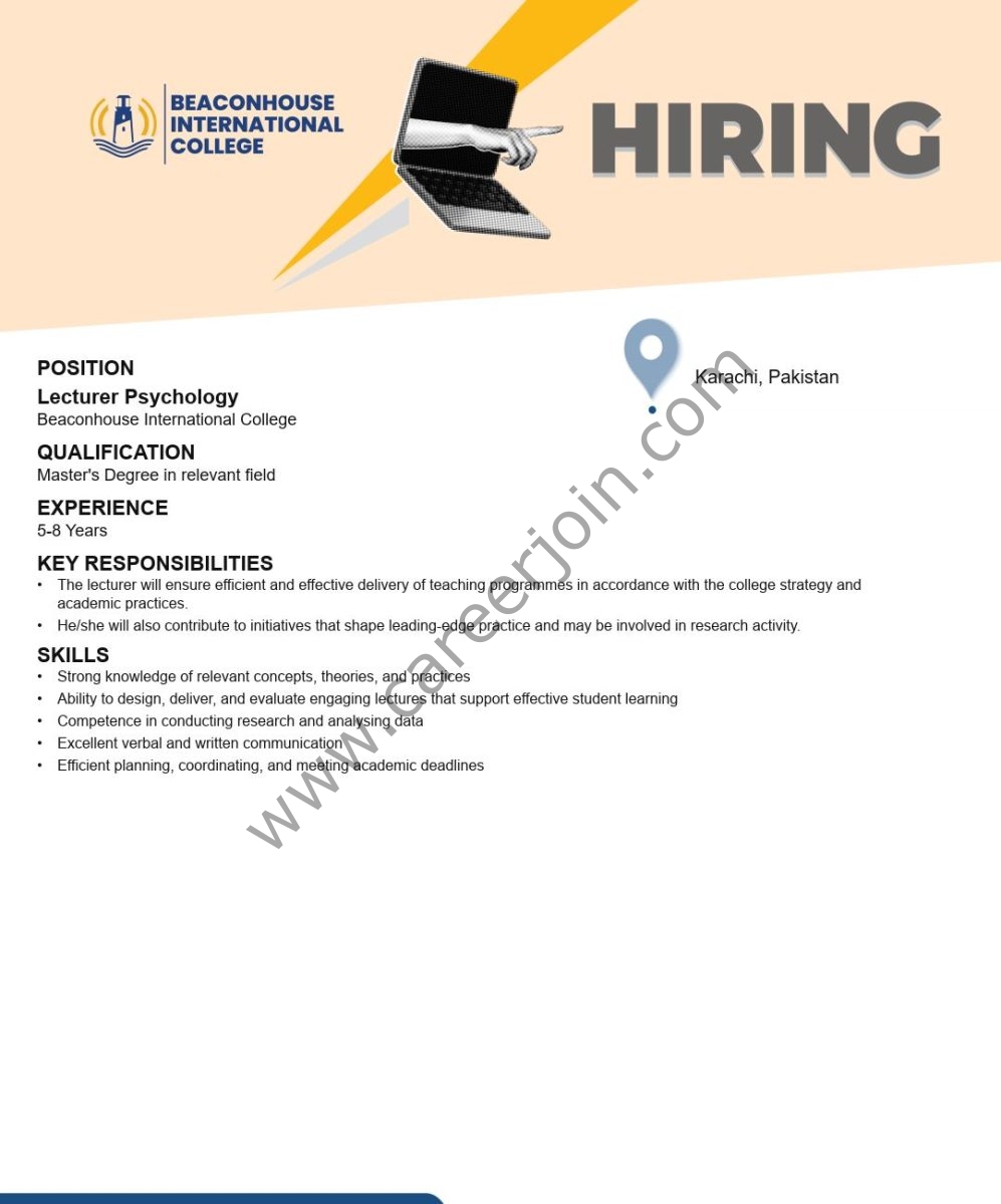 Beaconhouse International College BIC Jobs August 2026 1