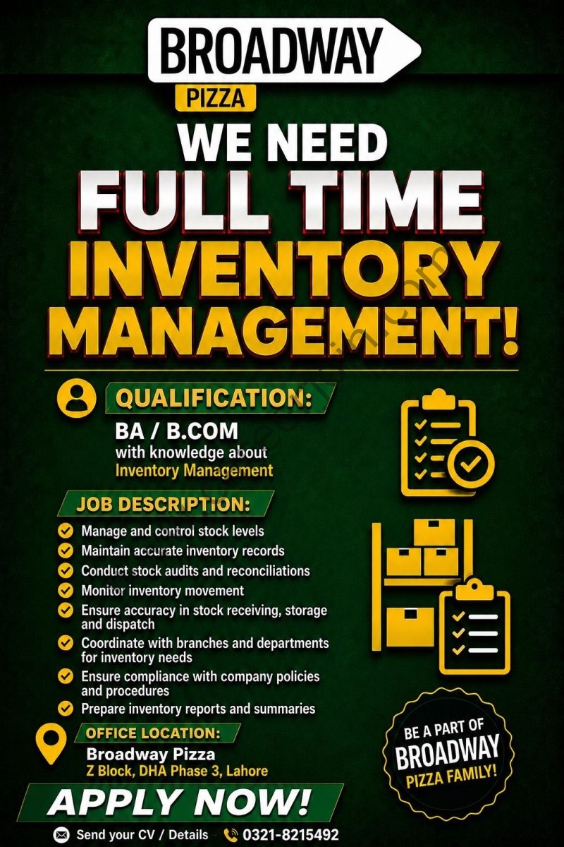 Broadway Pizza Jobs August 2026 1