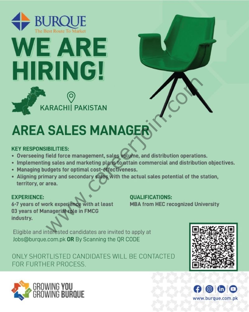 Burque Corporation Limited Jobs Area Sales Manager 1