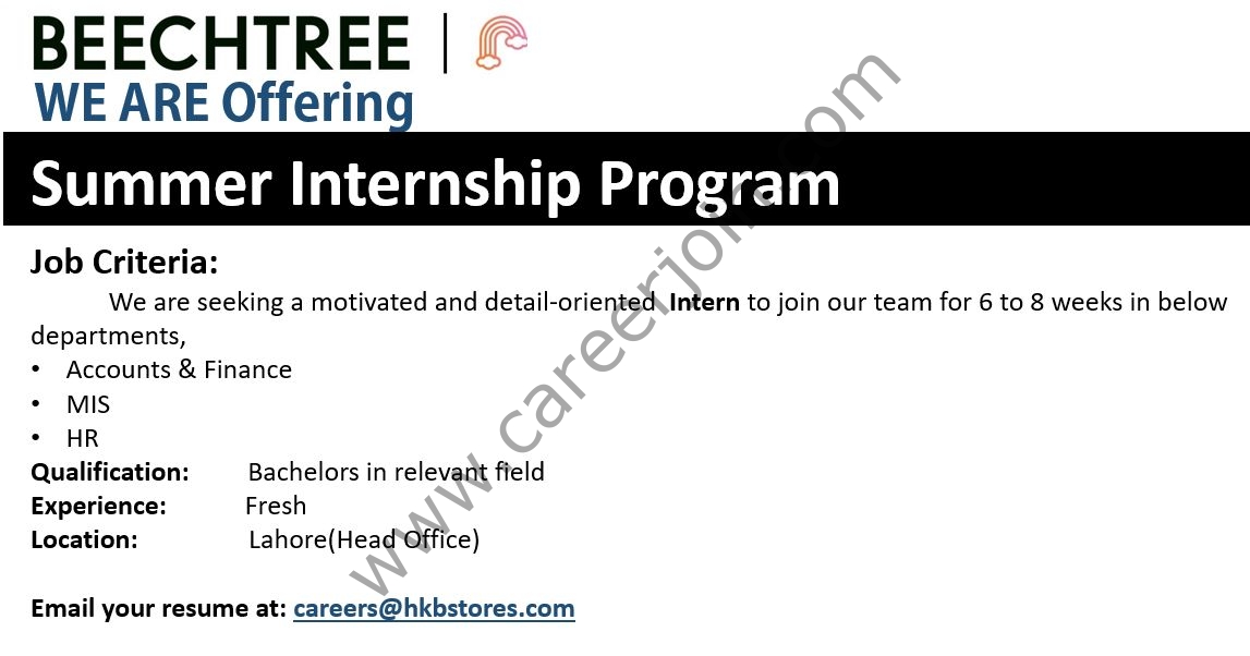 Beechtree Summer Internship Program 2026 1