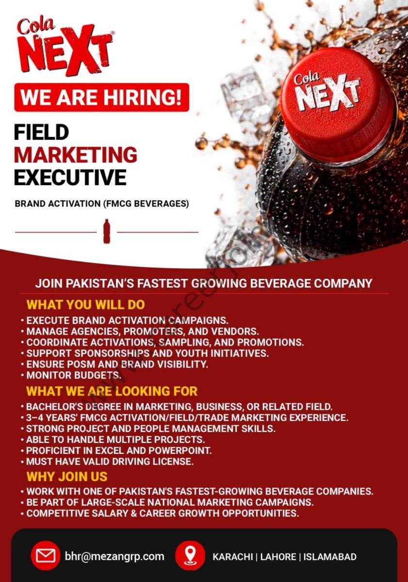 Cola Next Jobs Brand Activation Executive 1
