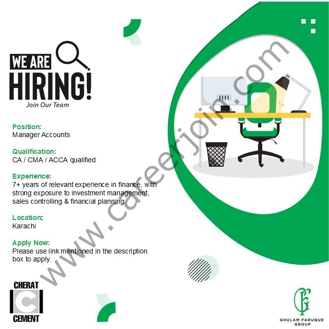 Cherat Cement Company Limited Jobs Manager Accounts 1