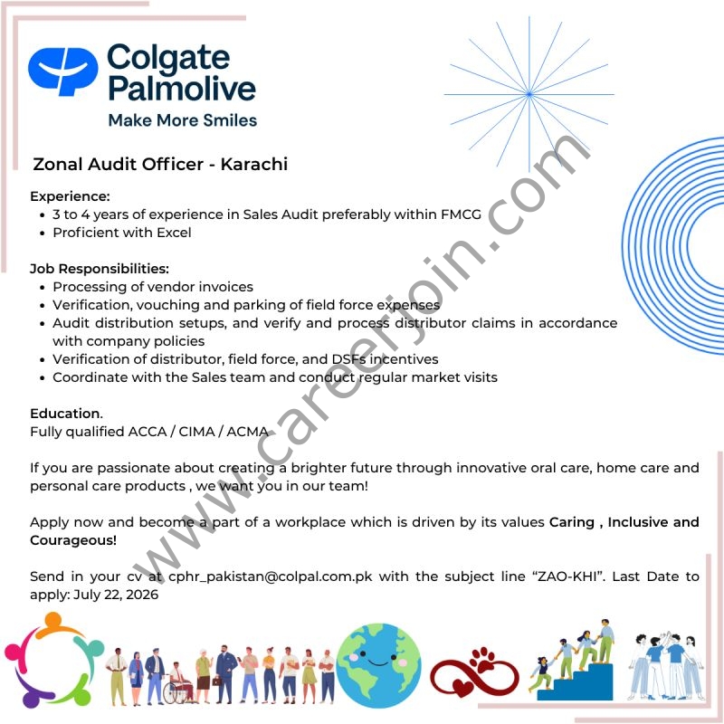 Colgate Pamolive Pakistan Jobs July 2026 1