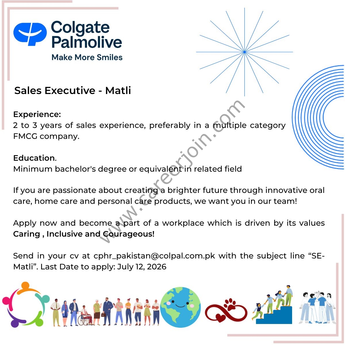 Colgate Pamolive Pakistan Jobs Sales Executive 1