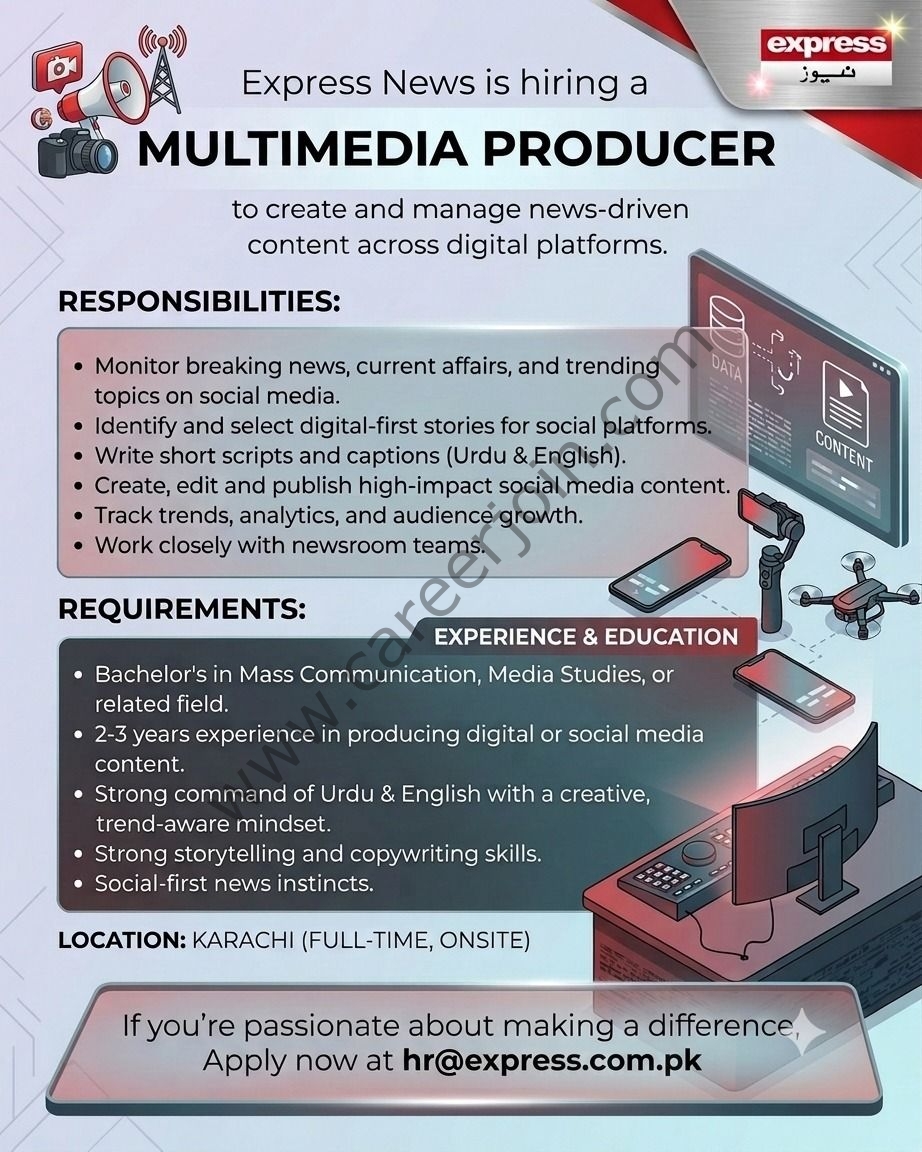 Express News Jobs Multimedia Producer 1