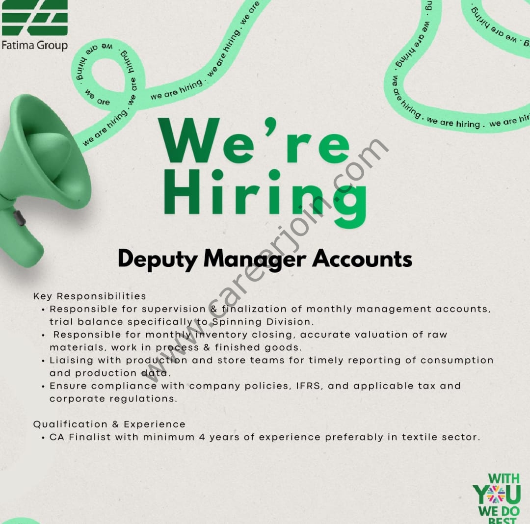 Fatima Group Jobs August 2026 3
