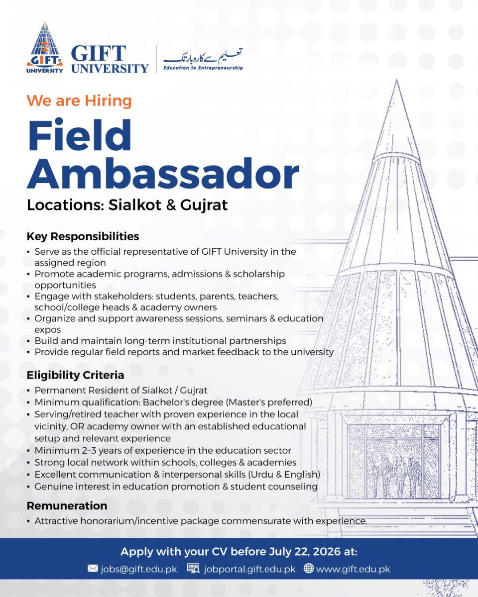 GIFT University Jobs Field Ambassador 1