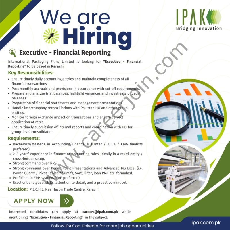 International Packaging Films Limited Jobs Executive Financial Reporting 1