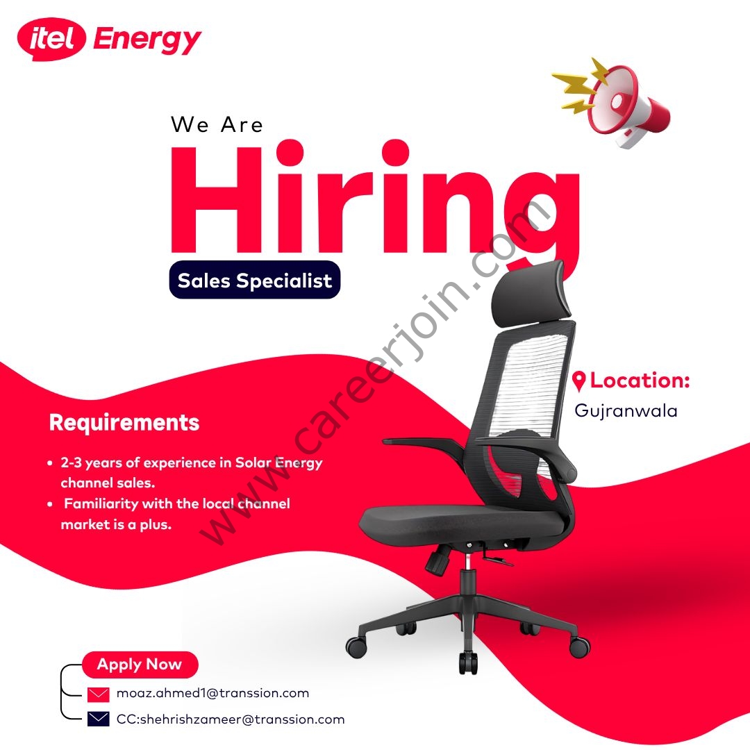 ITEL Energy Jobs Sales Specialist 1