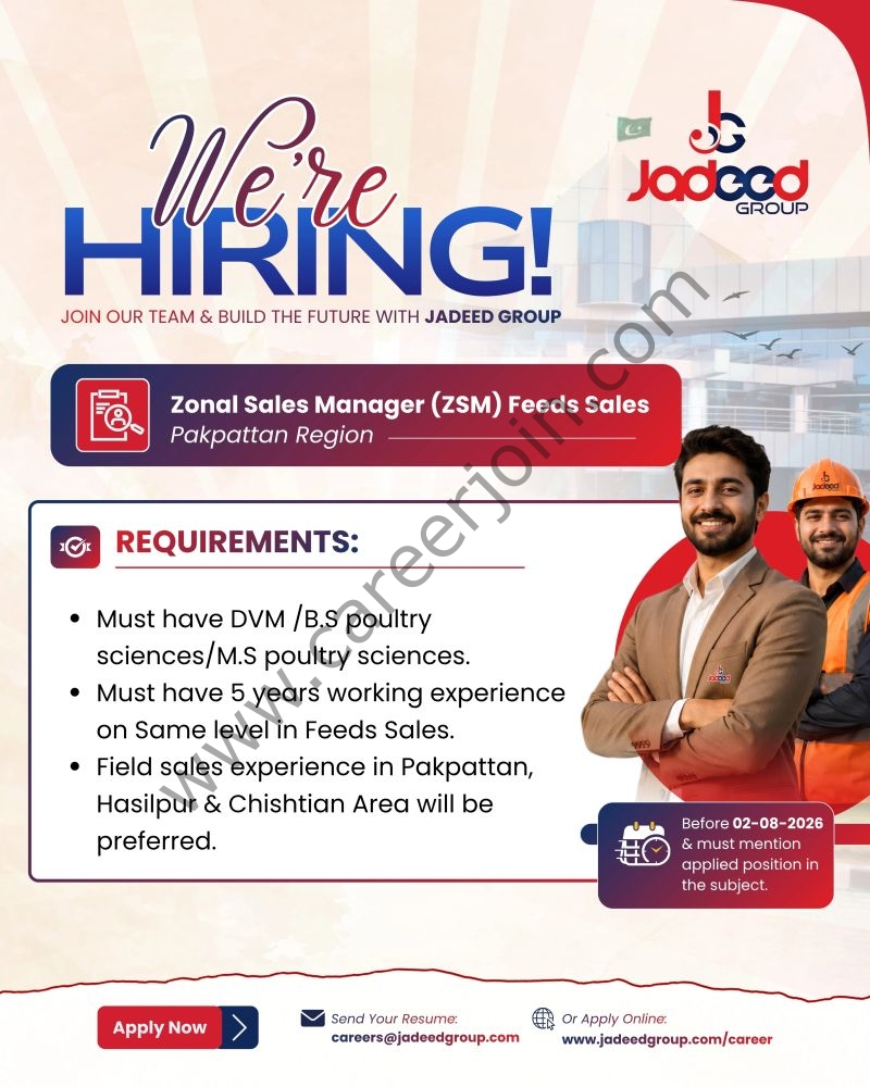 Jadeed Group of Companies Jobs Zonal Sales Manager 1
