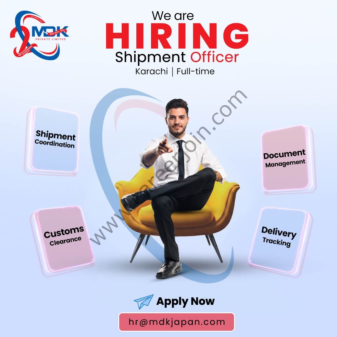 MDK Corporation Japan Jobs Shipment Officer 1